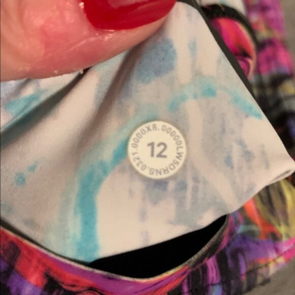 lululemon athletica Pink Multicolor Leggings, Size 12, Excellent Condition - Picture 3 of 7